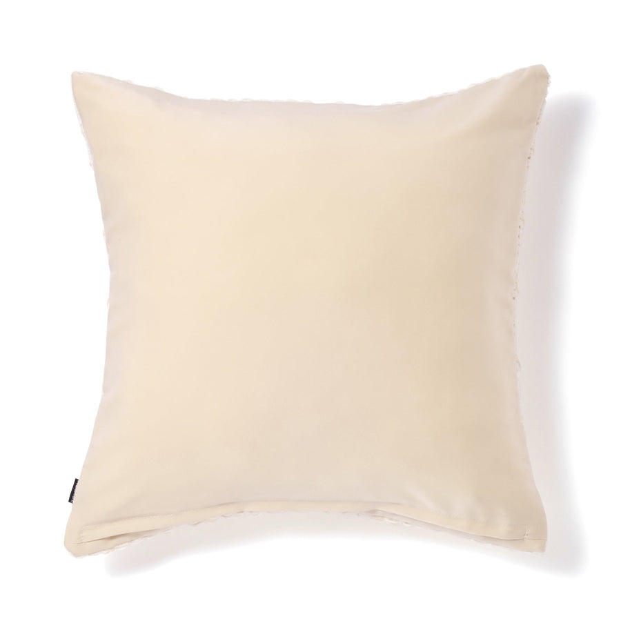 シェニールリボン クッションカバー 450×450 アイボリー（031）