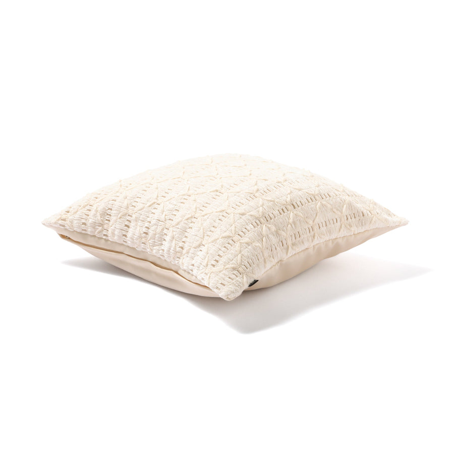 シェニールリボン クッションカバー 450×450 アイボリー（031）