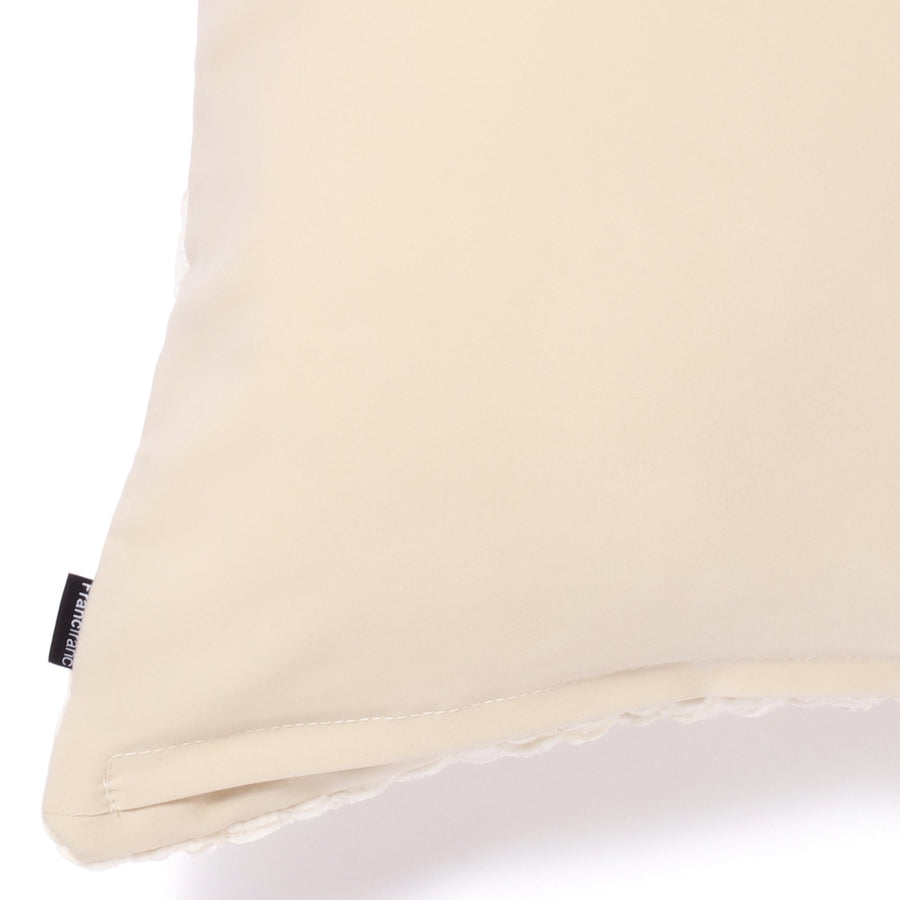 シェニールリボン クッションカバー 450×450 アイボリー（031）