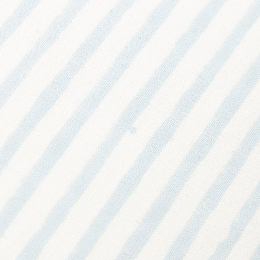 ブロックプリント クッションカバー 450×450 ライトブルー（F-001）