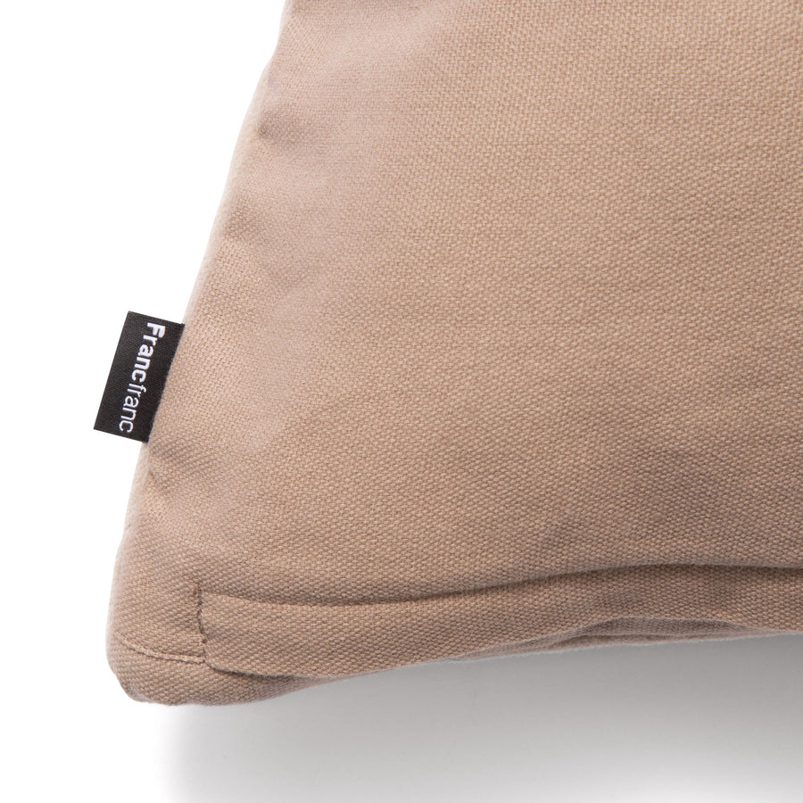 EMBフラワー クッションカバー 45×45 ベージュ（047）