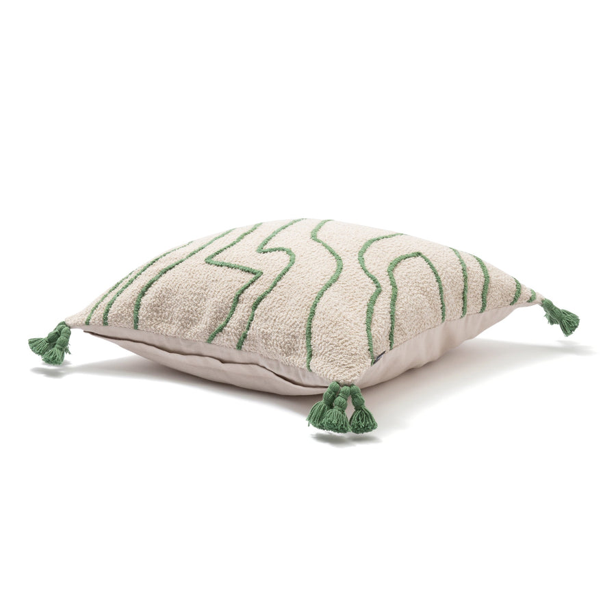 EMBドローイング クッションカバー 45×45 アイボリー（C082）