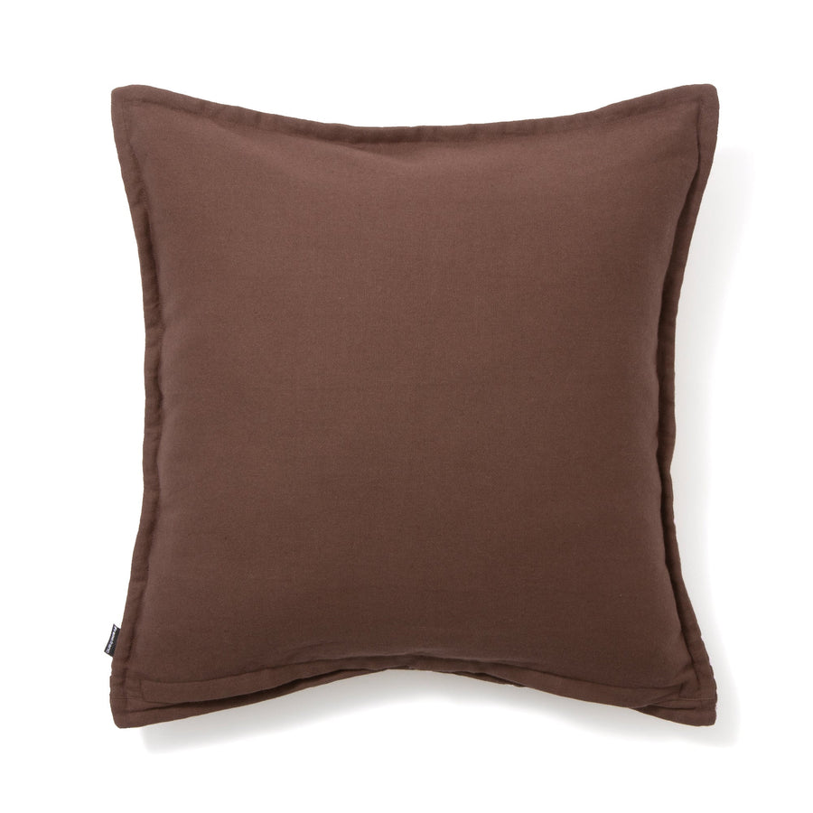 チェックステッチ クッションカバー 45×45 ブラウン（117）