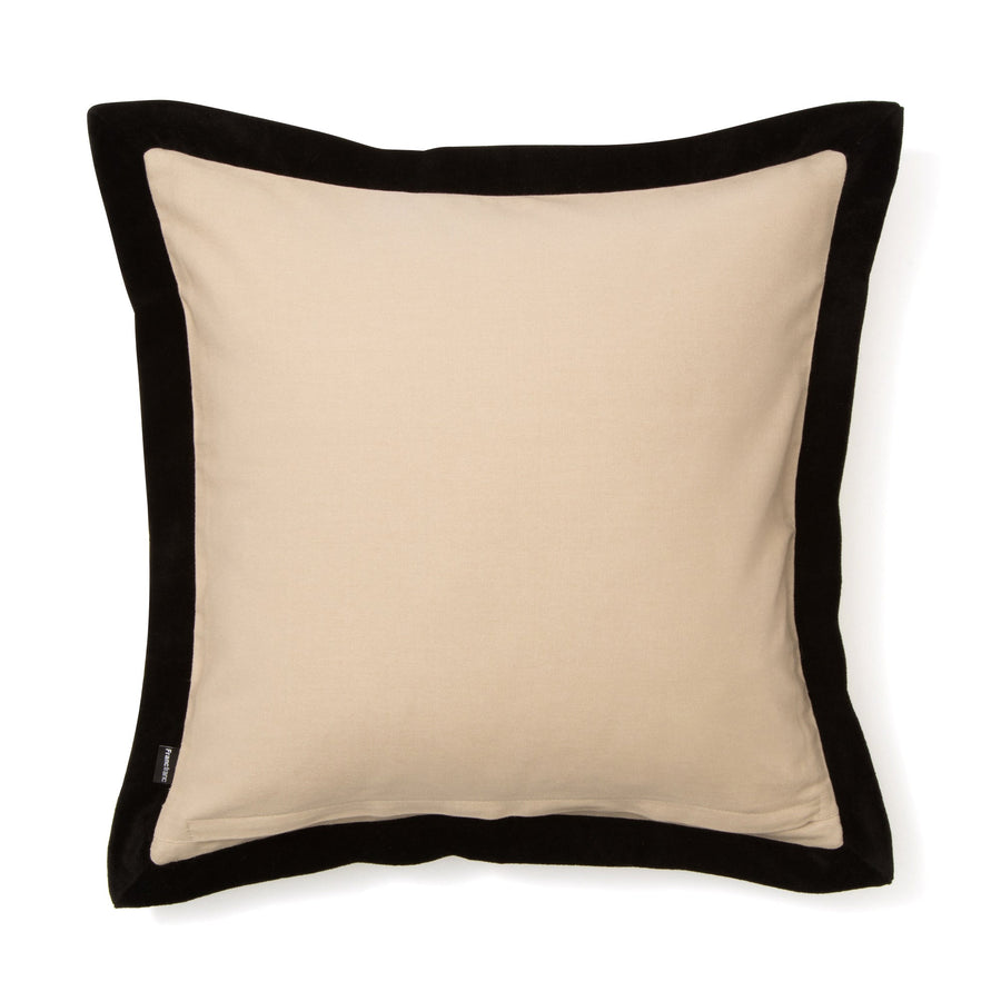 ベルベットフランジ クッションカバー 45×45 ナチュラル（062）