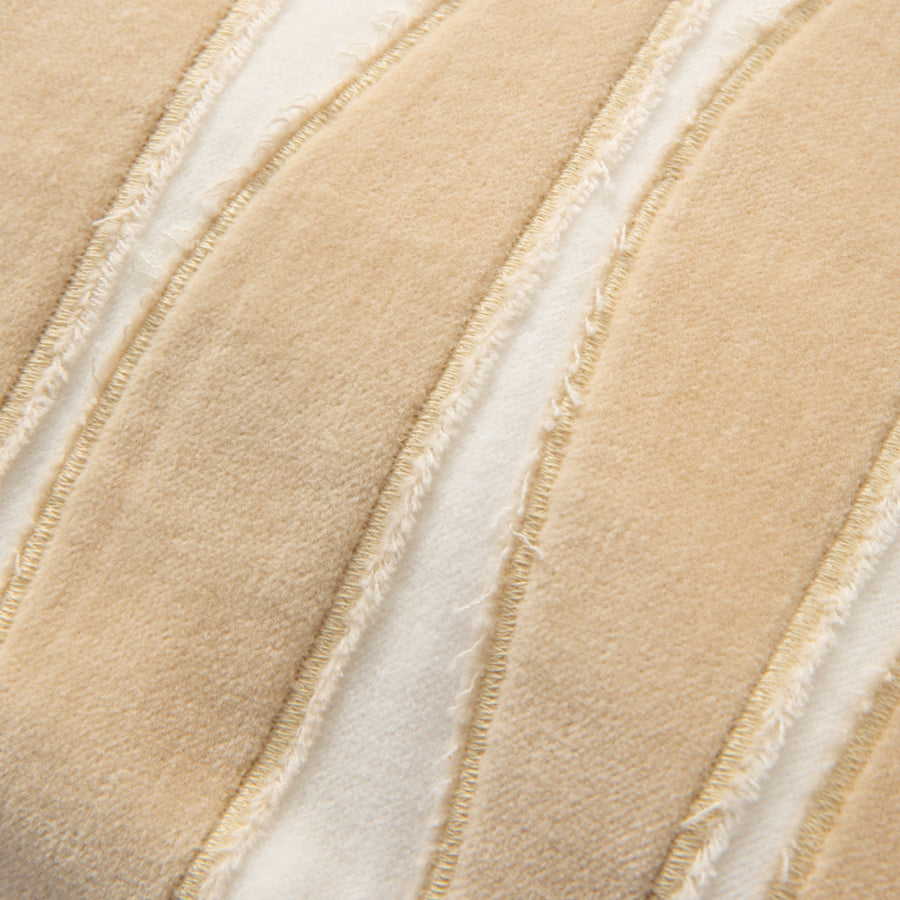 ベルベットアップリケ クッションカバー 45×45 アイボリー（065）