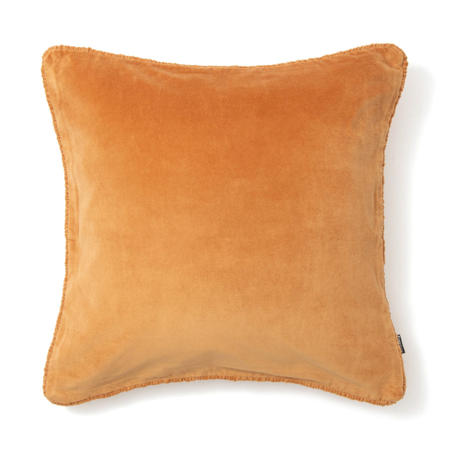 ギャザーパイピング クッションカバー 45×45 イエロー（086）