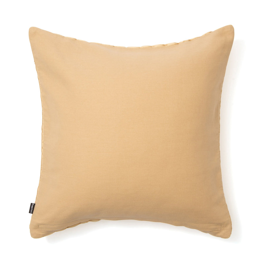 ソリッドギャザー クッションカバー 45×45 イエロー（B095）