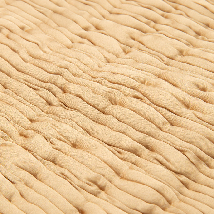 ソリッドギャザー クッションカバー 45×45 イエロー（B095）