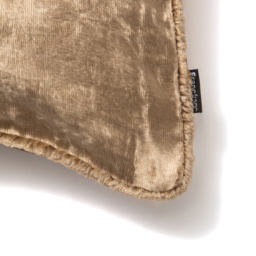 EMBフラワー クッションカバー 25×40 ベージュ（118）