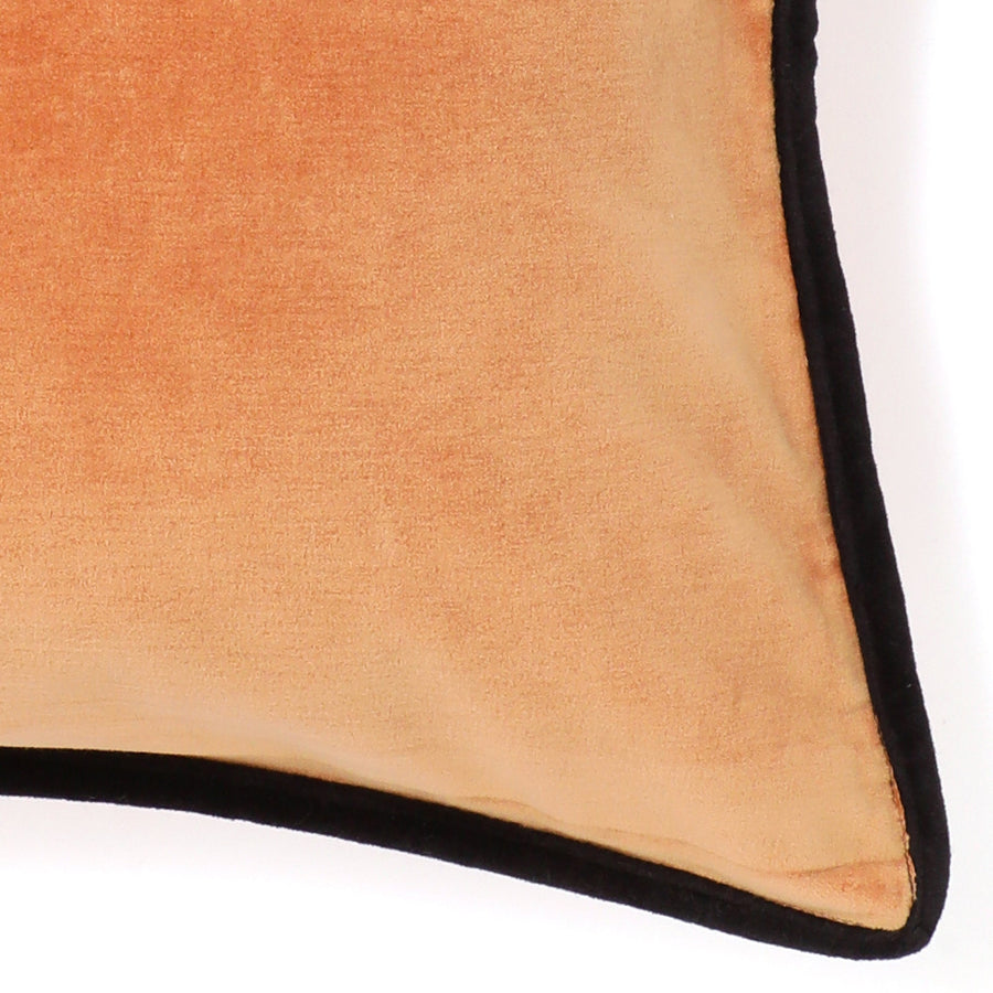 ベルベットライン クッションカバー 45×45 オレンジ（070）