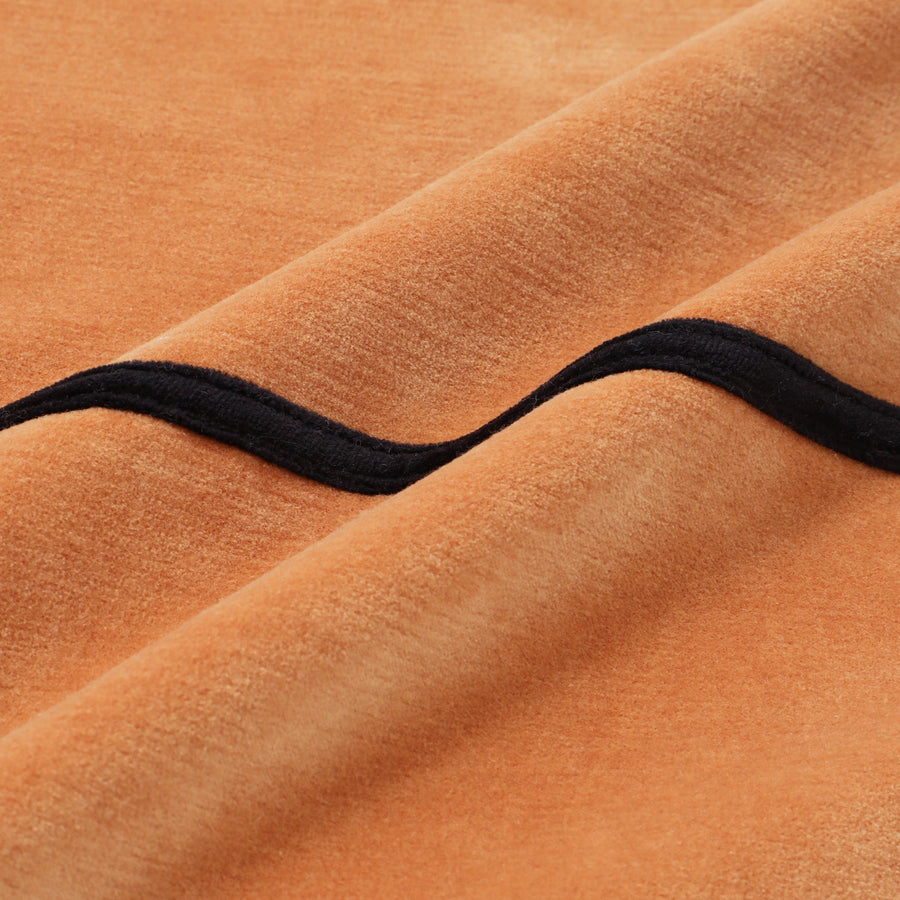 ベルベットライン クッションカバー 45×45 オレンジ（070）