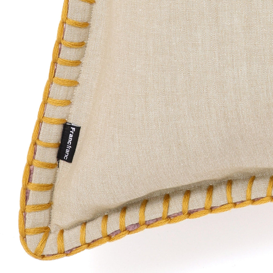 ソリッドステッチ クッションカバー 45×45 パープル（076）