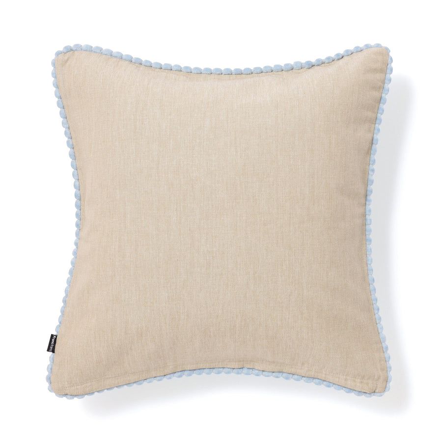 ストライプベルベット クッションカバー 45×45 ブルー（106）