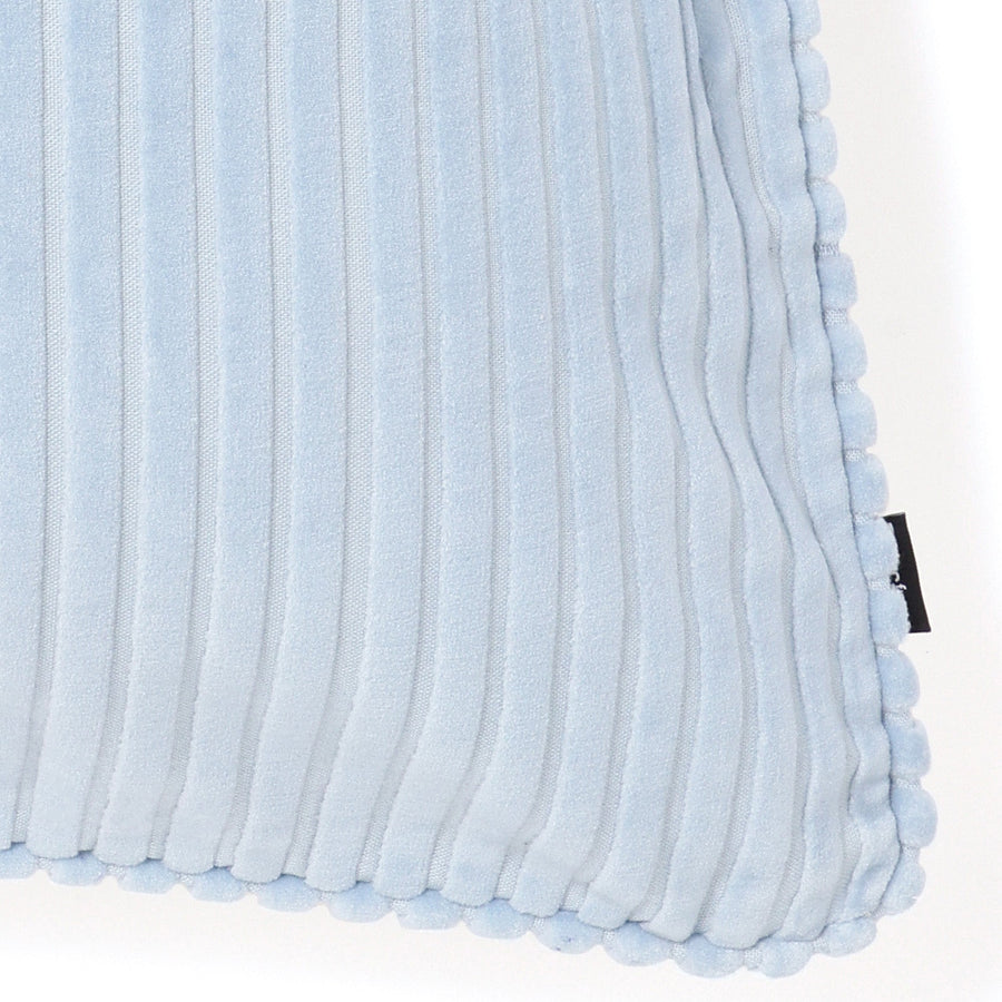 ストライプベルベット クッションカバー 45×45 ブルー（106）