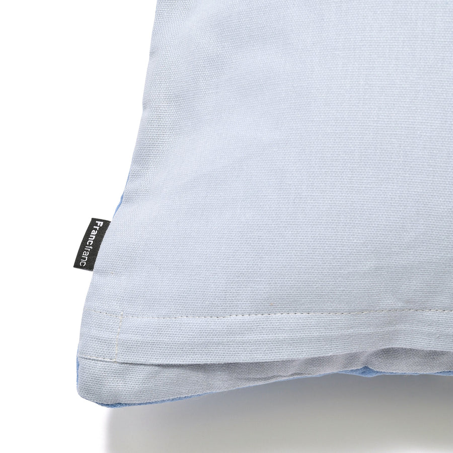 EMBドローイング クッションカバー 45×45 ブルー（A-024）