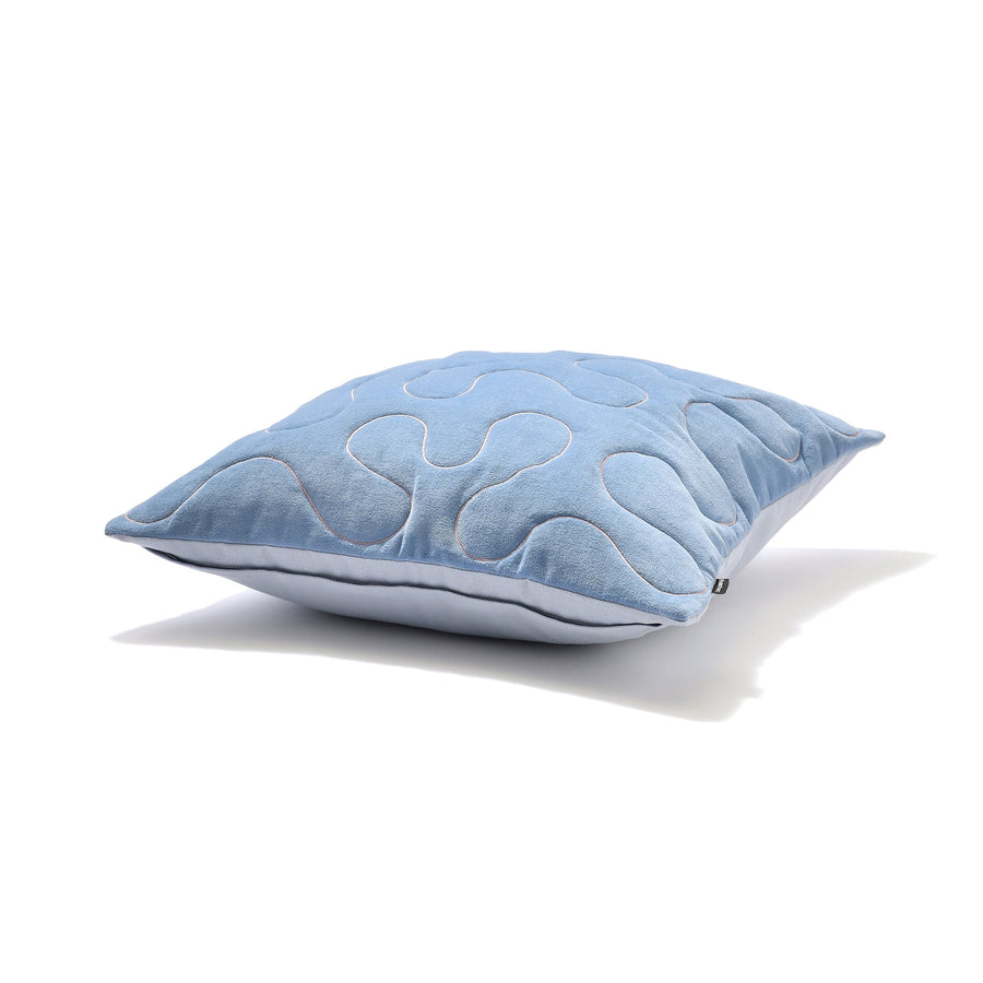 EMBドローイング クッションカバー 45×45 ブルー（A-024）