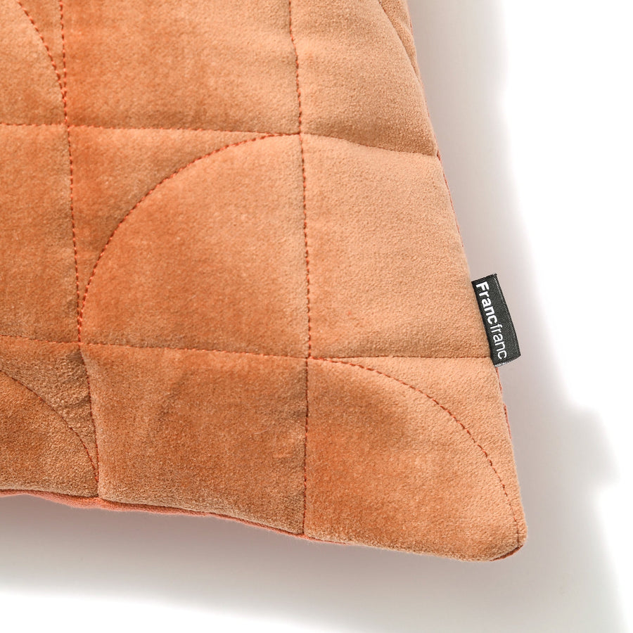 キカキルト クッションカバー 45×45 オレンジ（074）