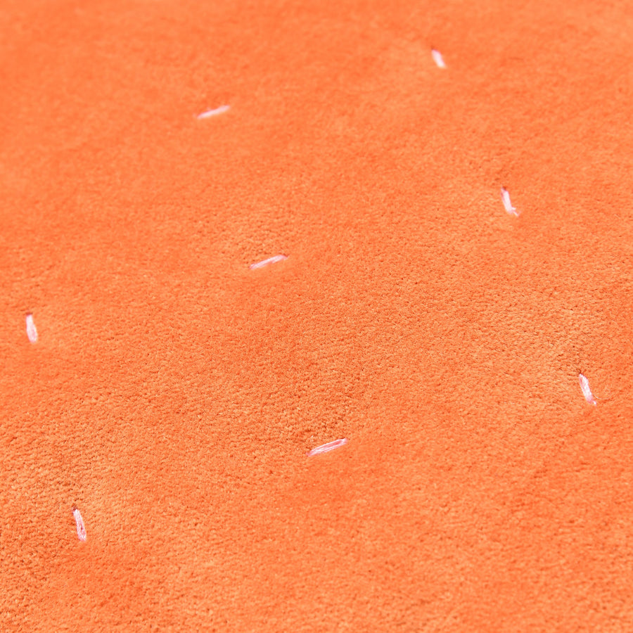 ベルベットステッチ クッションカバー 45×45 オレンジ（094）