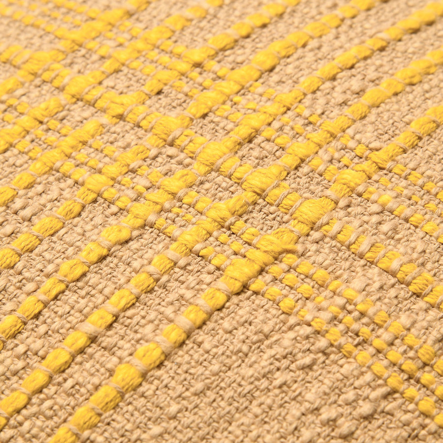 ウィーブチェック クッションカバー 45×45 ベージュ（A-103）