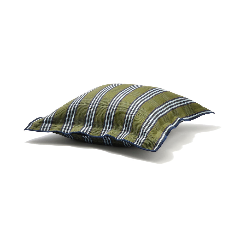 ウィーブチェック クッションカバー 45×45 グリーン（B-122）