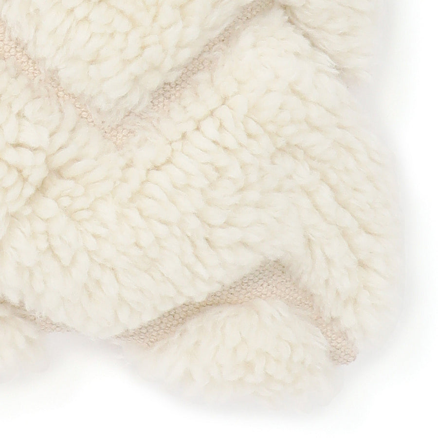 ジグザグタフト クッションカバー 45×45 ホワイト（096）