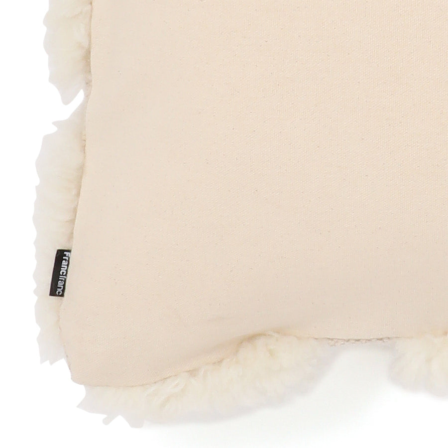 ジグザグタフト クッションカバー 45×45 ホワイト（096）