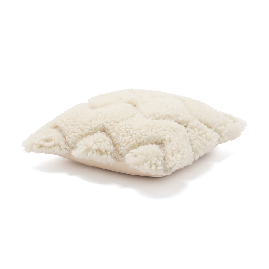 ジグザグタフト クッションカバー 45×45 ホワイト（096）