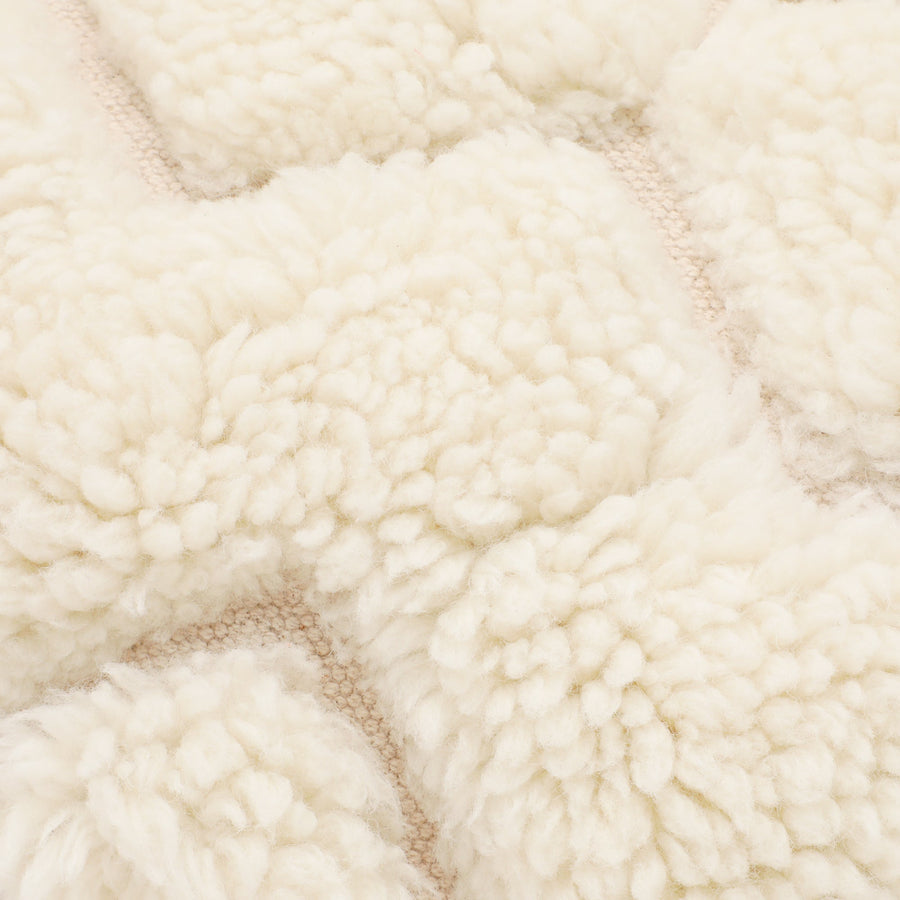 ジグザグタフト クッションカバー 45×45 ホワイト（096）