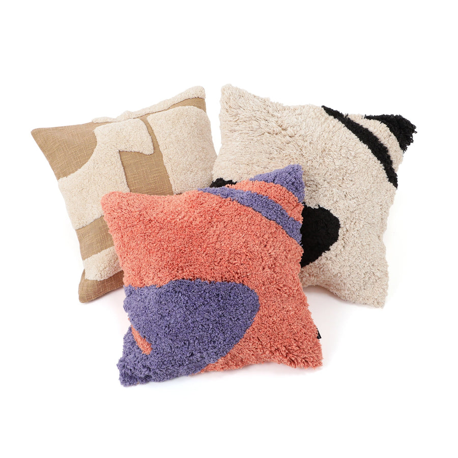 タフトキカ クッションカバー 45×45 ベージュ（014）