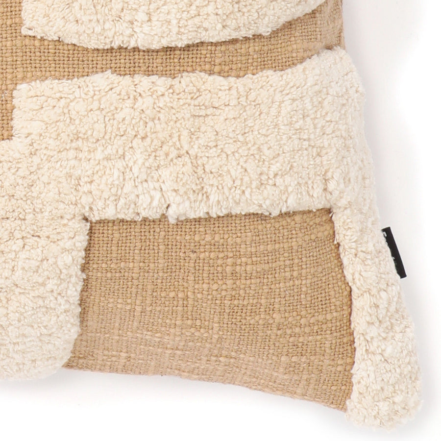 タフトキカ クッションカバー 45×45 ベージュ（014）