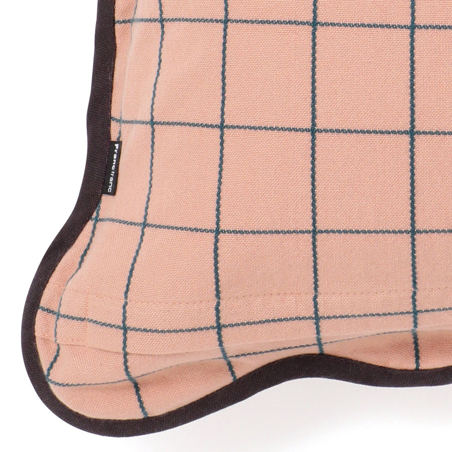 ウィンドウペンウェーブ クッションカバー 45×45 オレンジ（019）