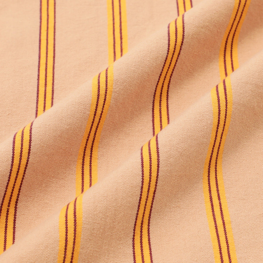 ストライプウェーブ クッションカバー 45×45 ベージュ（022）