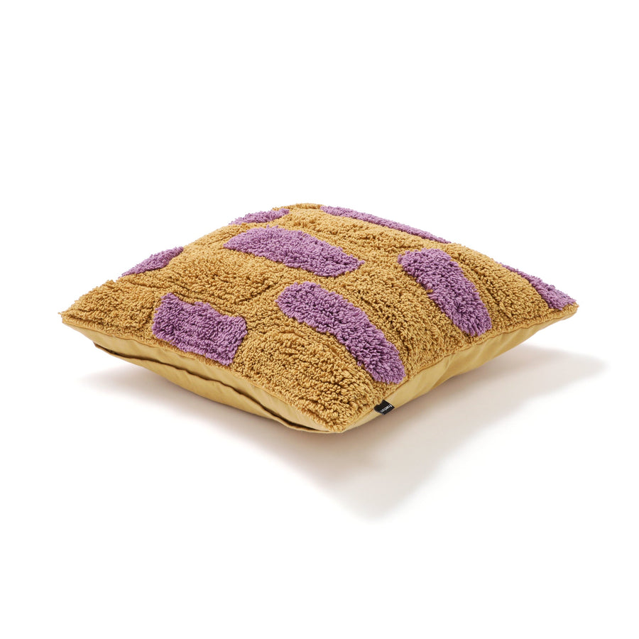 タフトドローイング クッションカバー 45×45 イエロー（B-053）