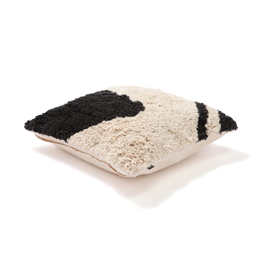 タフトドローイング クッションカバー 45×45 ホワイト（C-066）