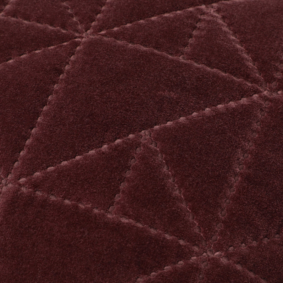 ジオメトリックキルト クッションカバー 45×45 ブラウン（090）