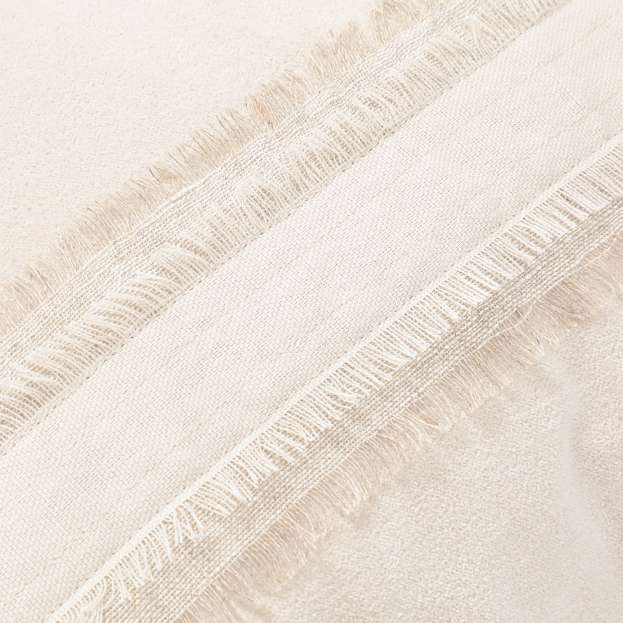 スクエアアップリケ クッションカバー 45×45 アイボリー（116）