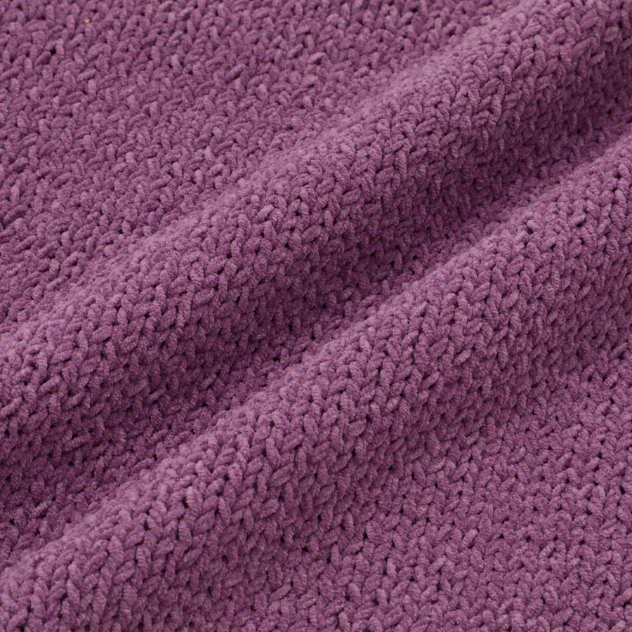 ポンポンニット クッションカバー 45×45 パープル（064）