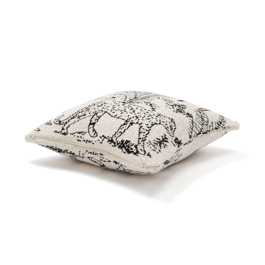 アニマルニット クッションカバー 45×45 ホワイト（092）