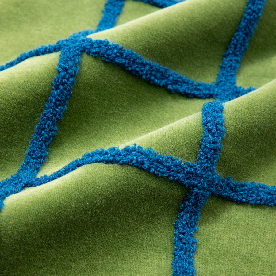 ベルベットウィンドウペン クッションカバー 45×45 グリーン（080）