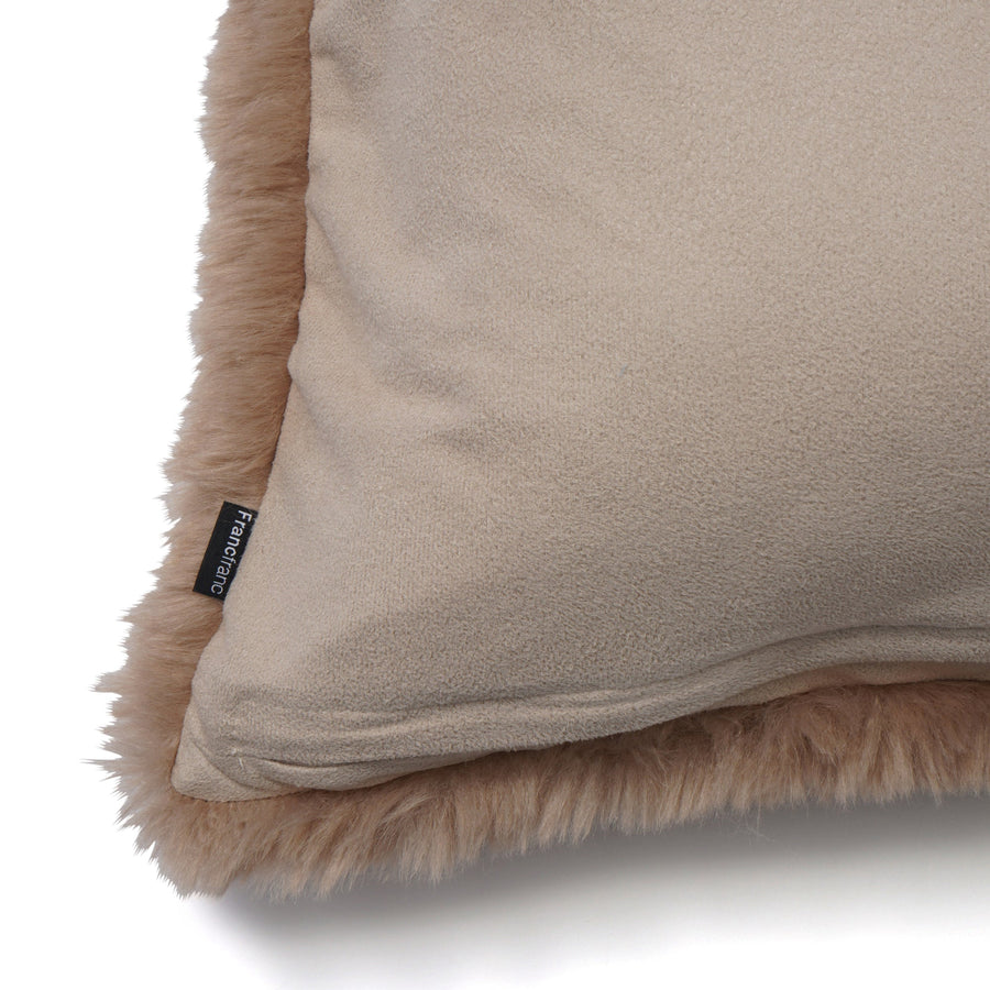 ファー クッションカバー 450×450 ベージュ（D-006）