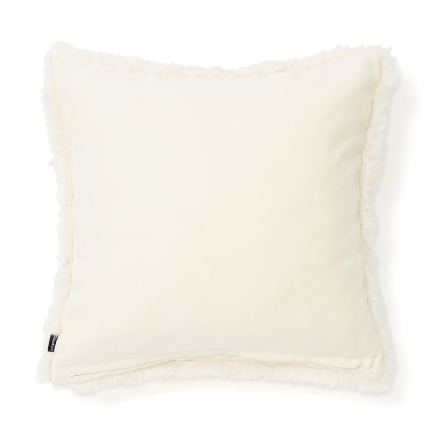 ファー クッションカバー 45×45 アイボリー（E-010）
