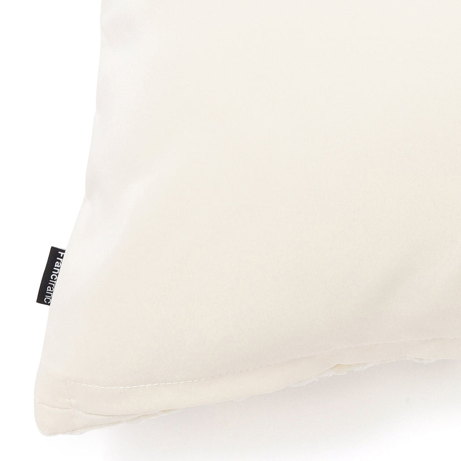 シェニールリボン クッションカバー 45×45 アイボリー（029）