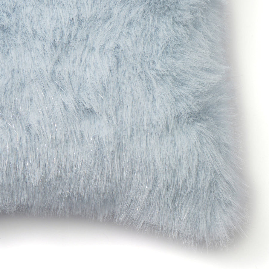 ファー クッションカバー 45×45 ライトブルー（I-020）