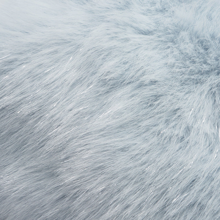 ファー クッションカバー 45×45 ライトブルー（I-020）