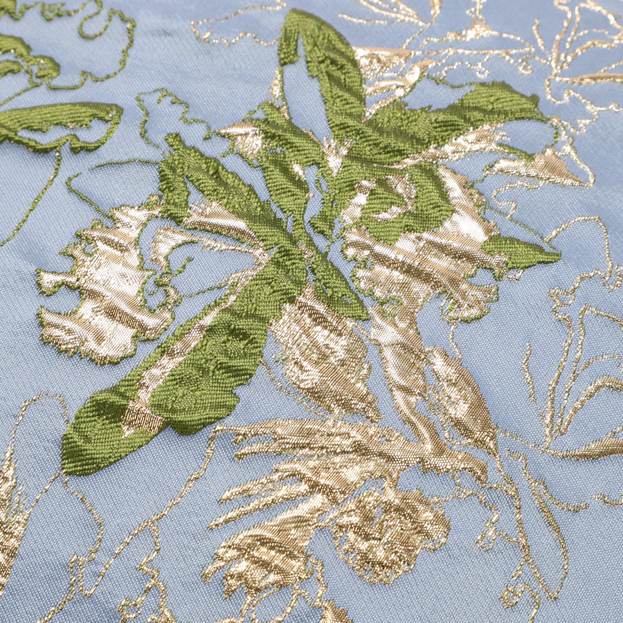 JQフラワー クッションカバー 45×45 ブルー（B040）