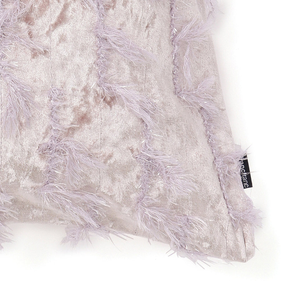 ファリーベルベット クッションカバー 45×45 ライトパープル（043）