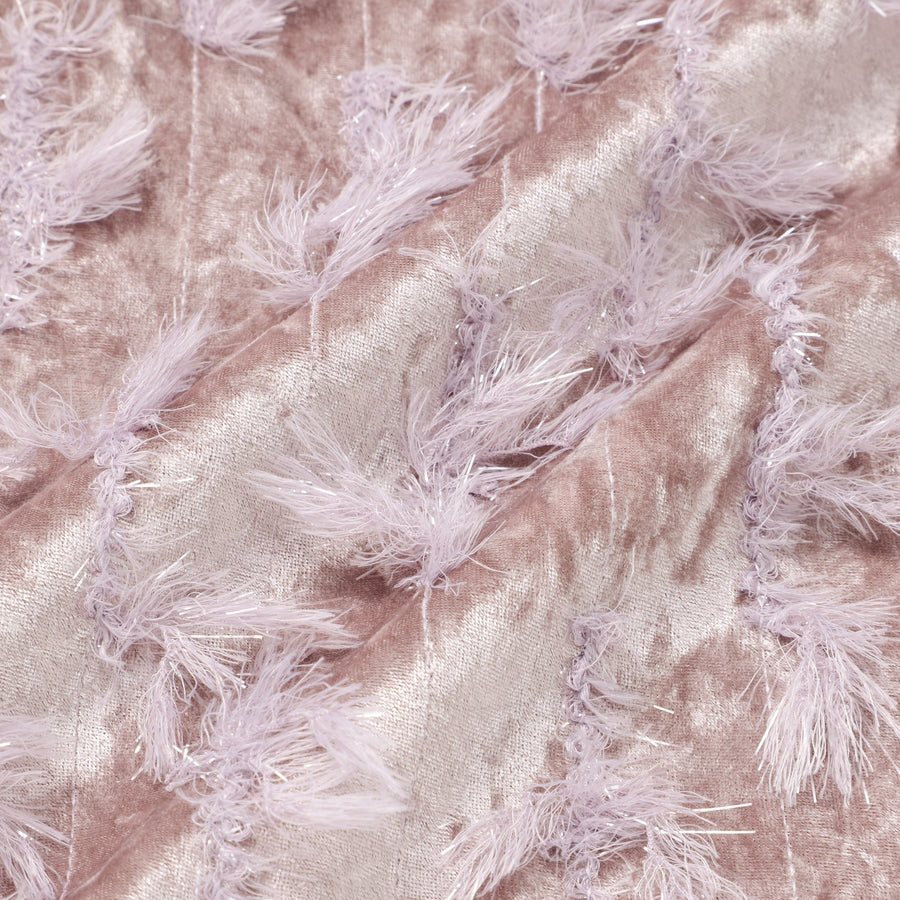 ファリーベルベット クッションカバー 45×45 ライトパープル（043）