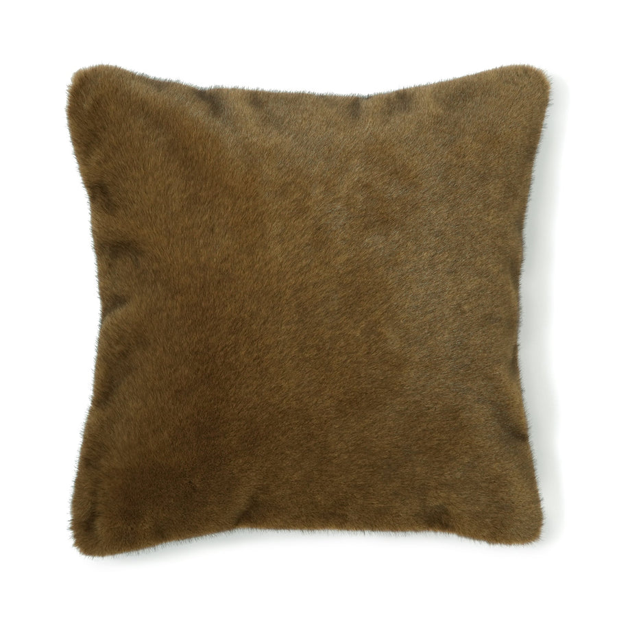 ファー クッションカバー 450×450 ブラウン（G-045）