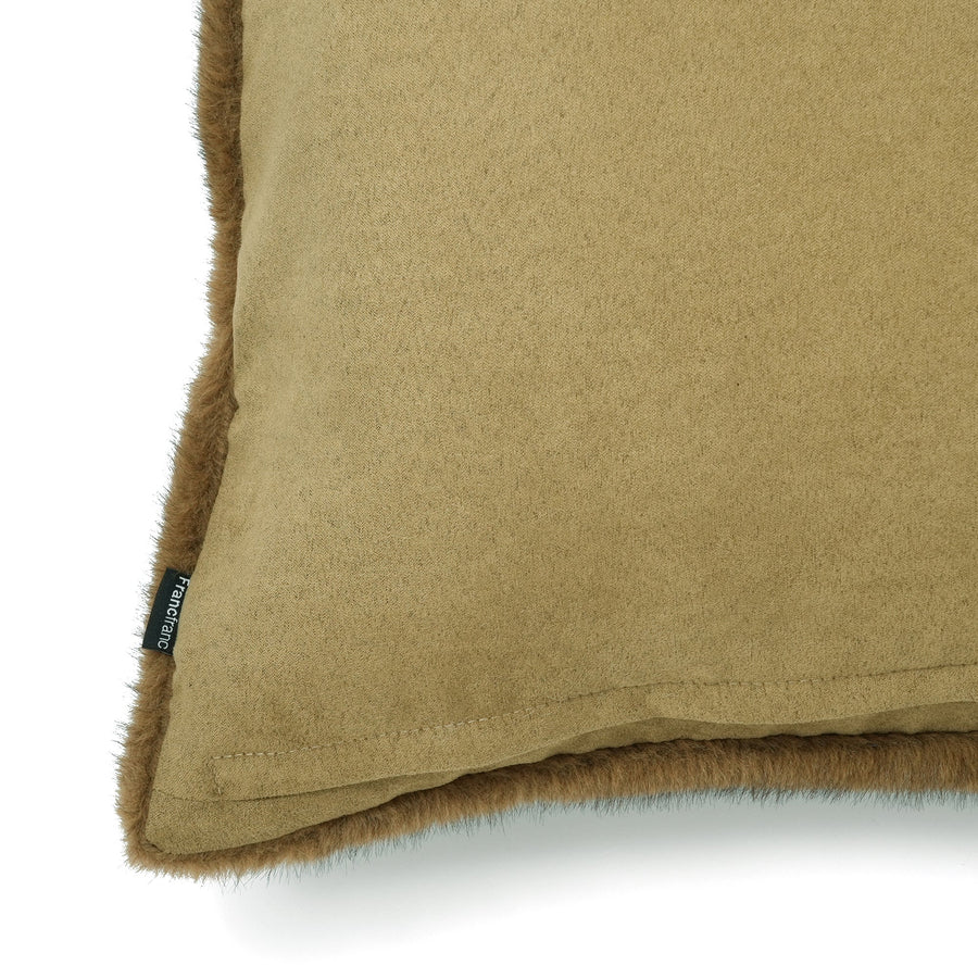 ファー クッションカバー 450×450 ブラウン（G-045）