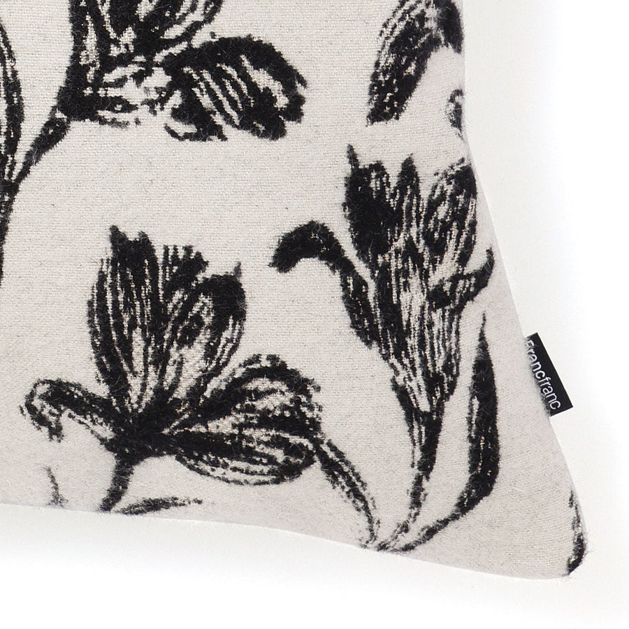 JQフラワー クッションカバー 45×45 ホワイト（C048）